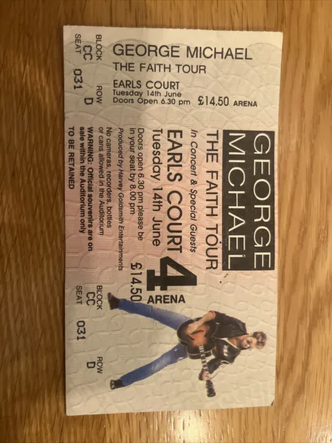 George Michael Concert Ticket