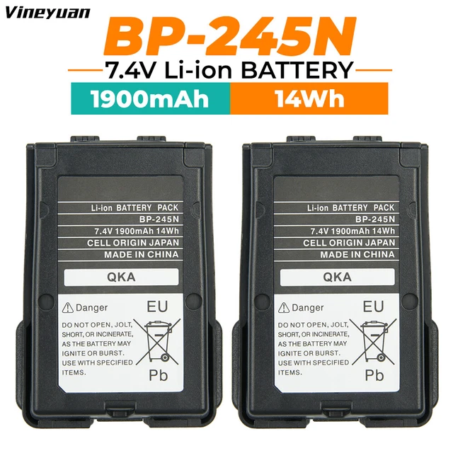 Batterie Remplace Icom BJ-2000, BP-231, BP-230, BP-230N Pour Radio