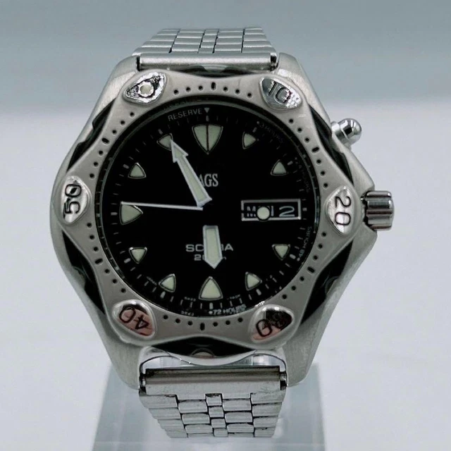 SEIKO AGS SCUBA 200m Diver 3M22-0D20 Blue Dial Auto Generating