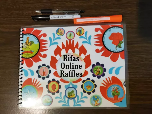 Notebook 30 sheets Loteria Libreta Rifas Familia Reunion fiesta Christmas Party