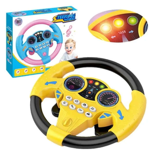 Simulation Driving Car Toy Steering Wheel Kids Baby Interactive Toy Xtma