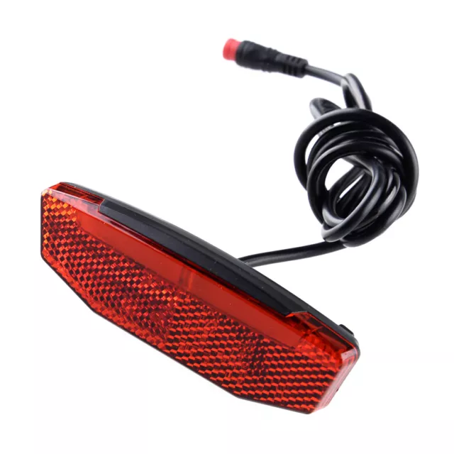 Rear Tail Light LED Safety Warning Lamp For 24V/36V/48V Electric Bike E-scooter