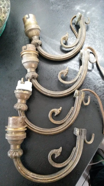 Lot De 4 Branches En Bronze Pour Creation Ab