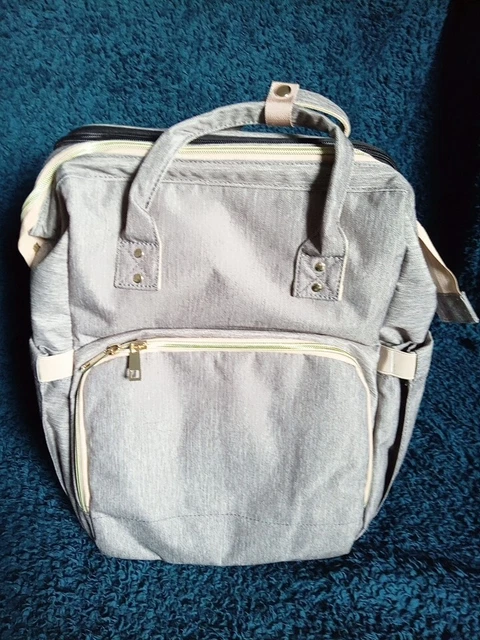 Multi-Function Baby Diaper Backpack Baby Folding Bed Nappy Changing Bag