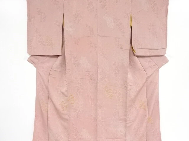 83365# Japanese Kimono / Antique Kimono / Urushi / Floral Sarasa