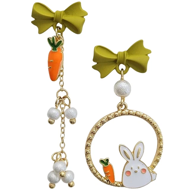 1 paire boucles d'oreilles de lapin Femmes Perle Boucles d'oreilles Fashion Fash