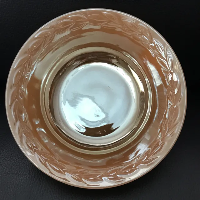 VTG 5 X Anchor Hocking Fire King Peach Lustre 8 1/4” Serving Bowl 2