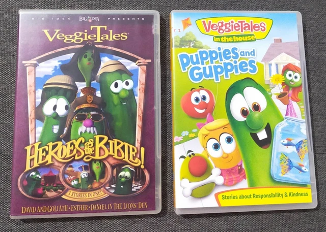 VeggieTales DVD Bundle X2. Pre-Owned Good Condition Christian Values Education