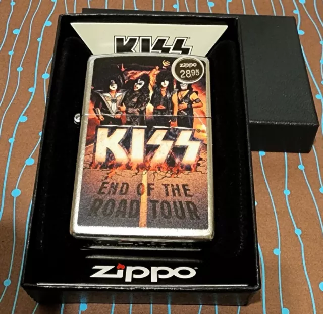 ZIPPO 48178 KISS End of Road Tour Street Chrome NEW in Box Windproof Lighter