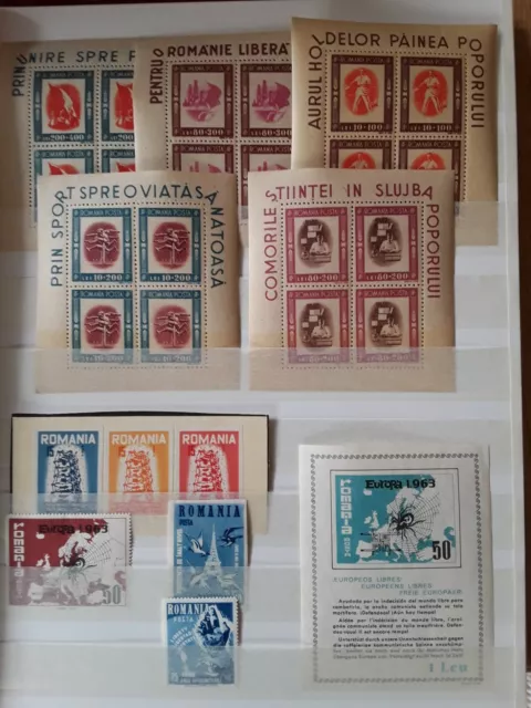Briefmarken Rumänien Lot postfrisch und ungebraucht
