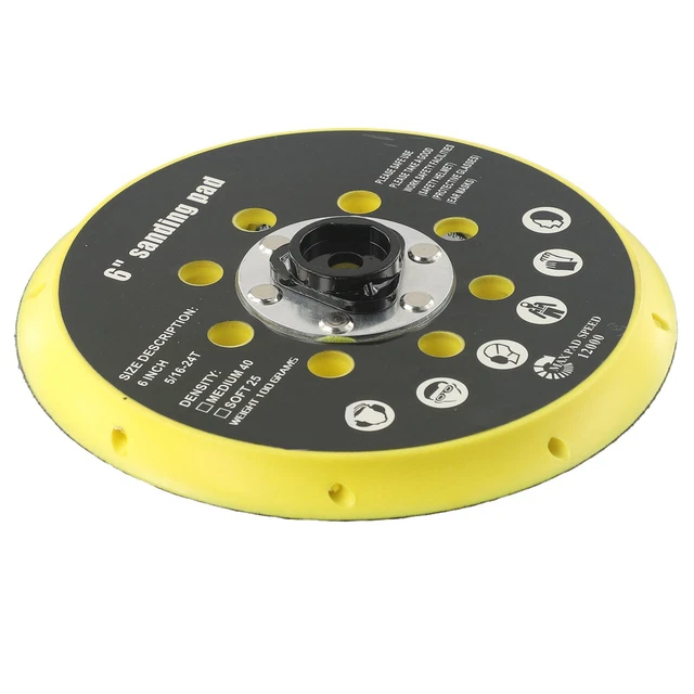 Disque De Support De Ponçage 6 Pouces 52 Trous - Compatible Mirka, Neuf, Générique