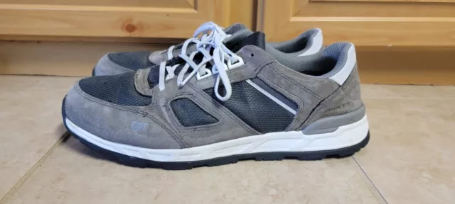 Cat Woodward St Men's Gray Lace Up Work Safety Steel Toe Sneakers Size 13