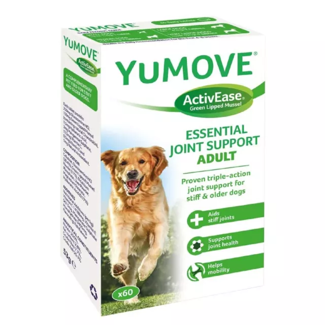 Lintbells YOUMOVE Dog Mobility Health Supplement Aid For Stiff Old Dogs 60 Tabs