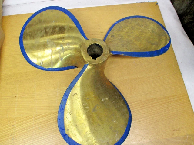 Michigan Bronze 3 Blade Propeller 24 X 18 Lh  1  3/4" Shaft  (*3033Sh)
