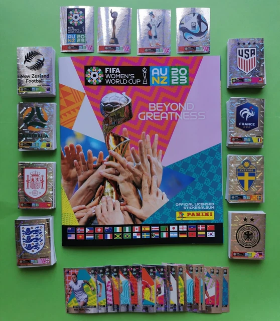 Panini Frauen Women WM 2023 Australia New Zealand Komplettset alle 580 + Album Panini Frauen Women WM 2023 Australia New Zealand Komplettset alle 580 + Album