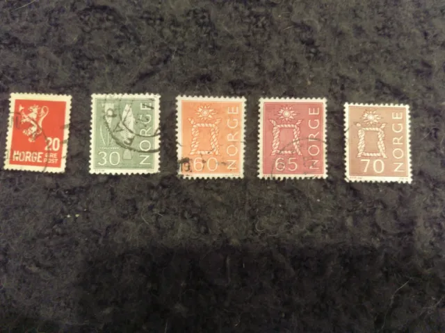 Norway stamps used