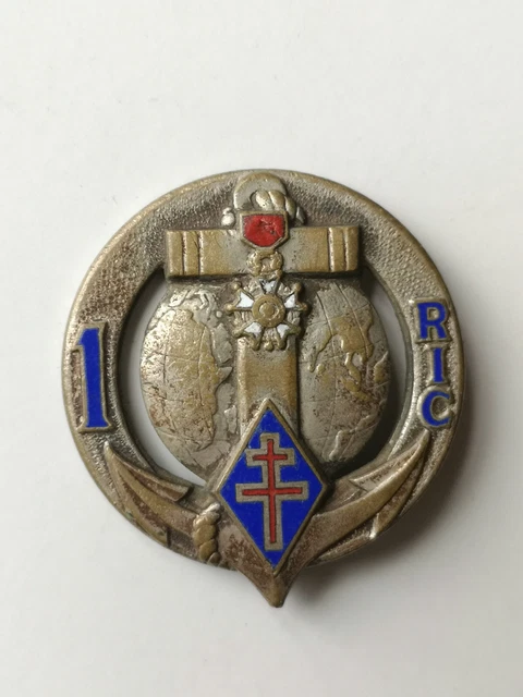 INSIGNE 4ÈME RIC, Régiment D'Infanterie Coloniale (2) EUR 10,00