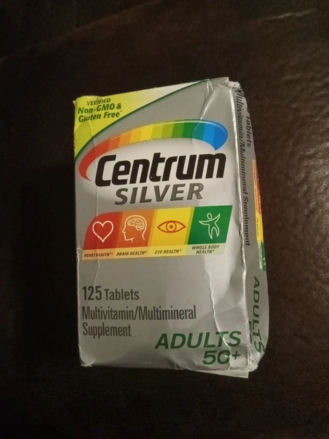 Centrum Silver Adults, for Men & Women Age 50+ Multivitamin 125ct EXP 04/2023