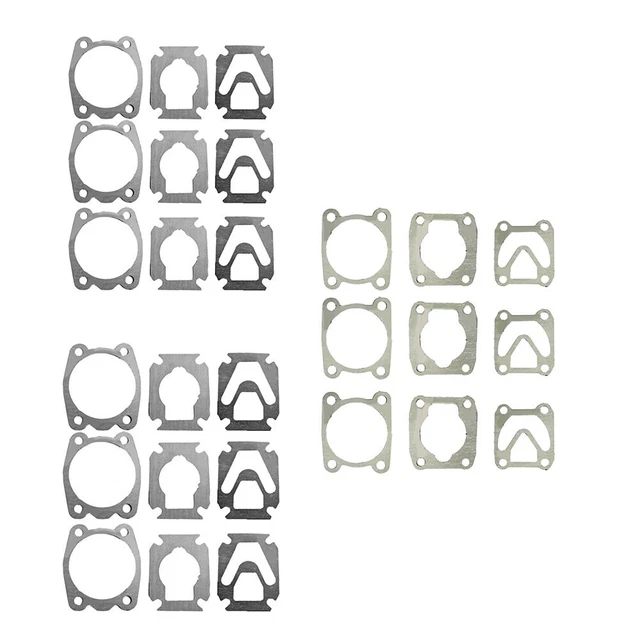 AIR COMPRESSORS VALVE Plate Gaskets Cylinder Head Base 9Pcs Set A /B /C