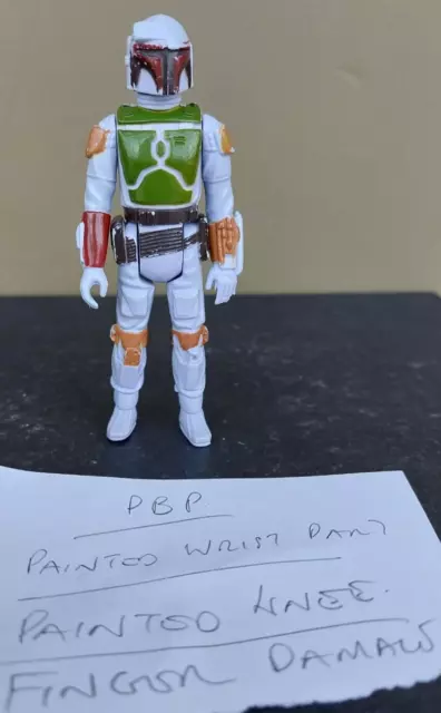 Vintage Star Wars - Boba Fett - No Coo - Pbp - Dardo Ginocchio / Polso Dipinto