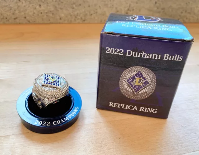 Durham Bulls Baseball 2022 Replica Championship Ring (Tampa Bay Rays)