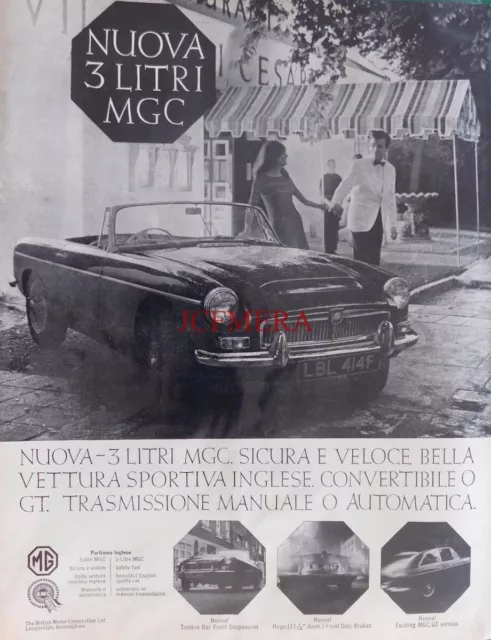 MGC 3-Litre Sports, Original 1968 Motor Car Advert : 660-108