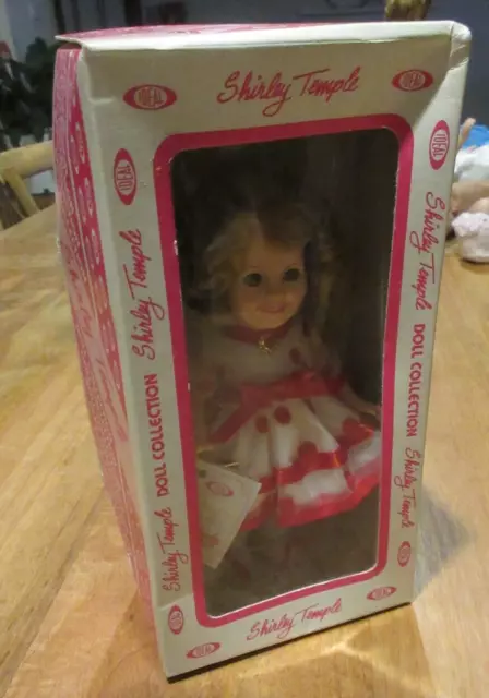 IDEAL SHIRLEY TEMPLE DOLL BOXED STAND UP & CHEER c1980s NEW IN BOX NEVER USED