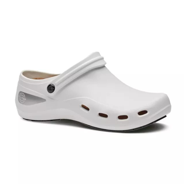 Toffeln WearerTech Invigorate Washable Clogs Nurses Comfortable Shoe White 2-12