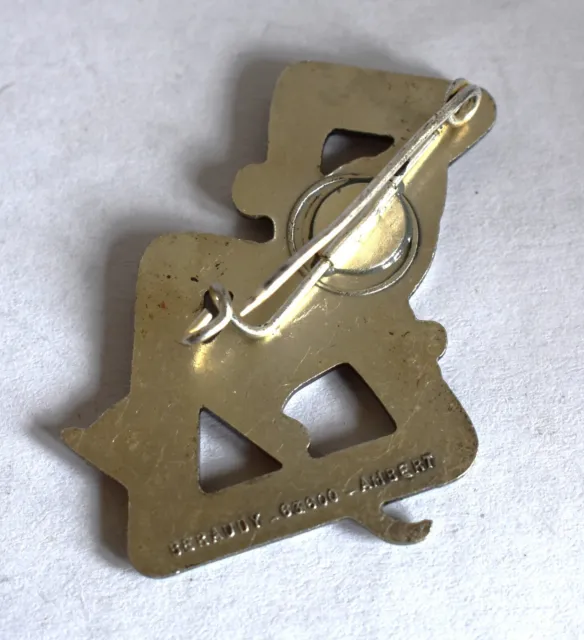 Insigne, broche médaille ski ESF la Fléchette, fabrication Beraudy 63 2