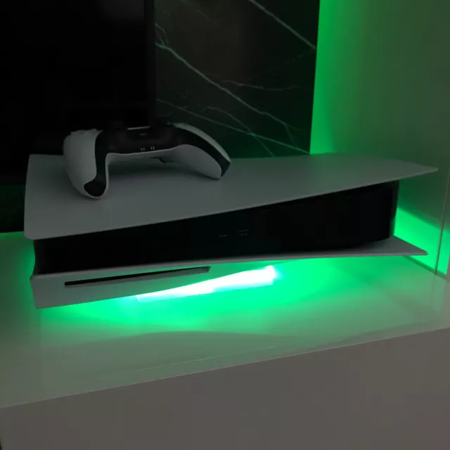 Wifi RGB LED USB Design Unterlage / Ständer Standfuß Acryl für PlayStation 5 PS5 2