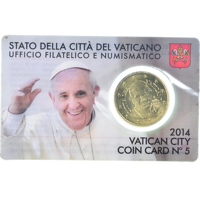 [#1148109] Cité du Vatican, 50 Euro Cent, 2014, Rome, Coin card.FDC, FDC, Laiton
