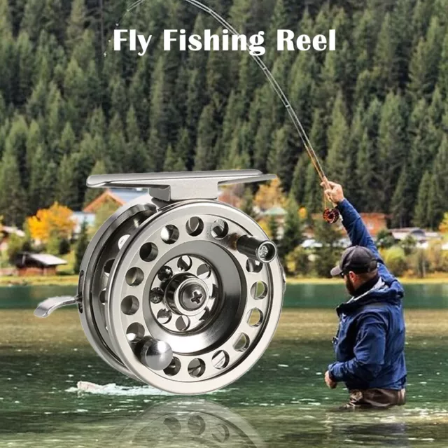 Fly Fishing Reel Right Handed  Alloy Smooth Ice Fishing Reels Fly Y2O0