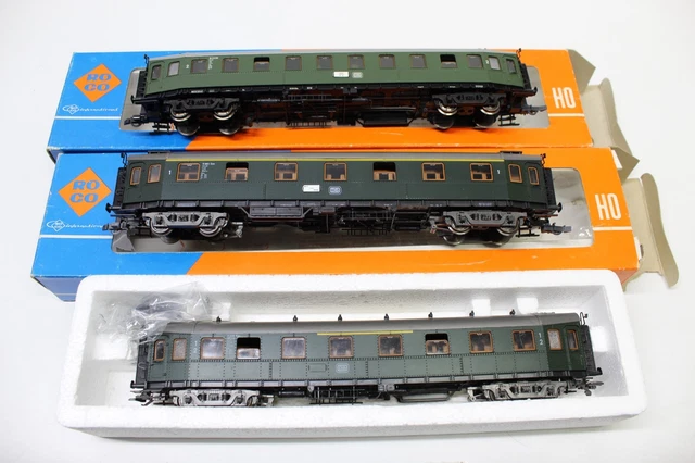 Ho Roco 45802 ROCO HO / OO Gauge DB Passenger Coaches x 3 £39.95 - PicClick UK