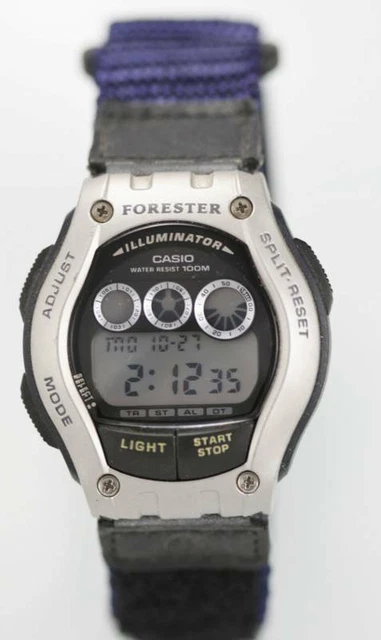 CASIO FORESTER WATCH Men Chro Light Alarm Date 100m Gray Black