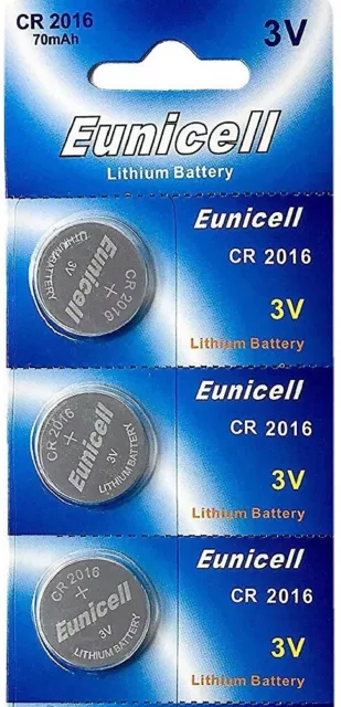 ENVOI SOUS SUIVI EUNICELL 3 PILES  CR2016 2016 Lithium  3V