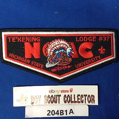 Boy Scout OA Te'Kening Lodge 37 NOAC Order Of The Arrow Flap Patch WWW