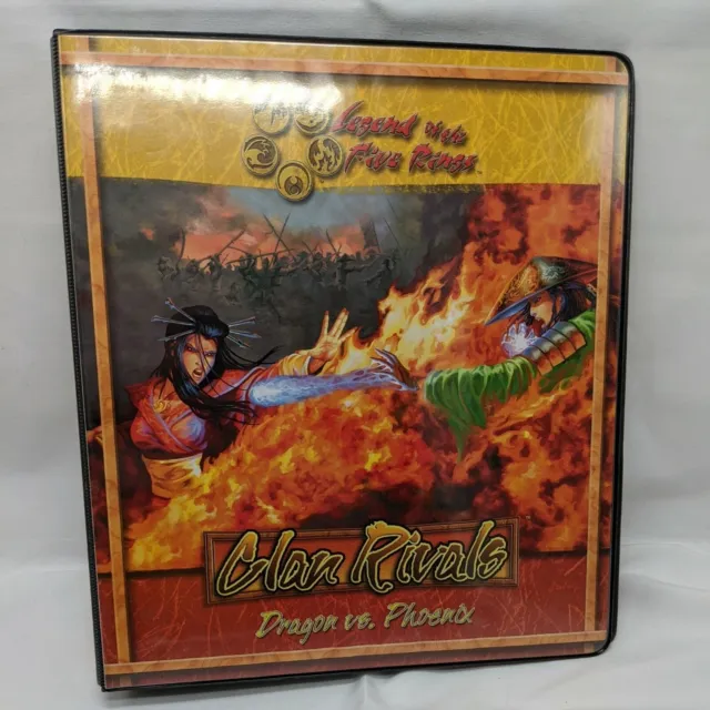 AEG Legend Of The Five Rings Clan Rivals Dragon Vs Phoenix Binder With Pages
