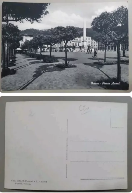 Cartolina Di Massa -  Piazza Aranci - Bianco/Nero Nuova Anni '60