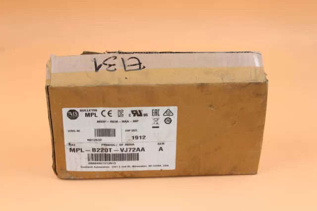 Servomotor Allen Bradley MPL-B220T-VJ72AA