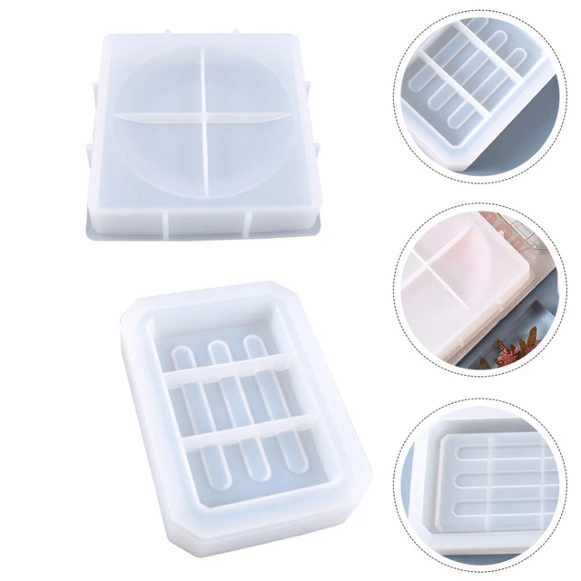 2 Pcs Silikonform Für Seifenkisten Vorräte Zur Seifenherstellung Mini Werkzeug