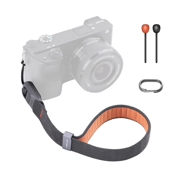 Cinghia Tracolla Rapida Per Fotocamera DSLR &ndash; Clip In Acciaio E Cinghietta Di Sicurezza &ndash; Foto&amp;Tech