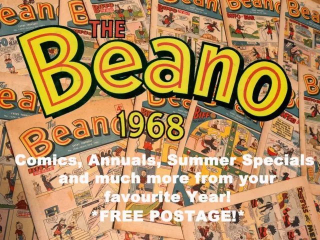 Beano Comics, Annual, Summer Special from 1968 #1329 - 1380 Choose your Issue