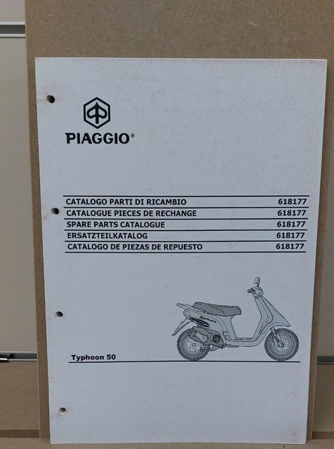 Catalogo Parti Di Ricambio Scooter Gilera Typhoon 50 Originale Piaggio