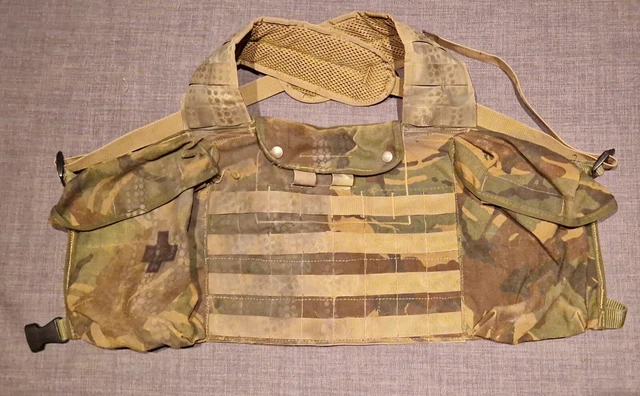 BRITISH ARMY DPM chest rig - custom modified MOLLE £40.00 - PicClick UK