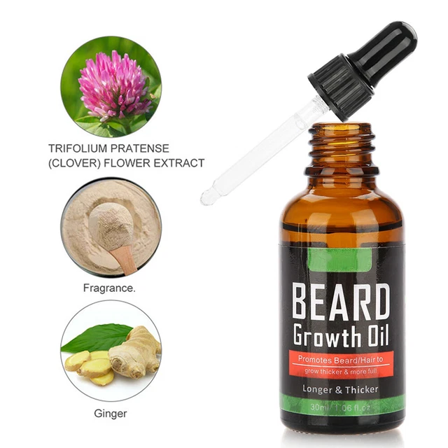 Aceite de crecimiento de pan Aliver para hombres bigote potenciador de barba herramienta cuidado TDM