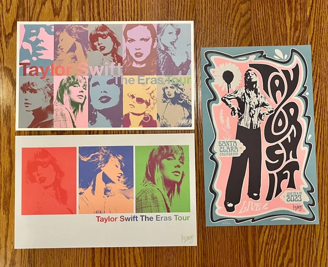 TAYLOR SWIFT ERAS Tour VIP Exclusive Poster Set + Santa Clara poster