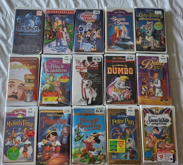 Vhs Package DISNEY, DREAMWORKS ETC VHS Movies all sealed and Original Package 15 in ...
