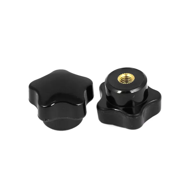 Vis sur le type de serrage étoiles Bouton Grip Poignée M6 fileté Dia 2 pcs