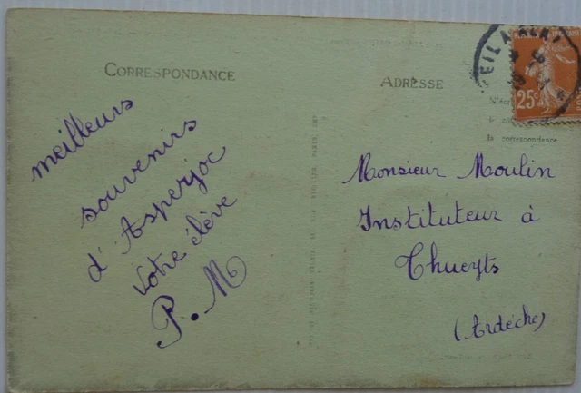 Vals The Bath 07 CPA Bridge And Valley de View La Bégude Factory Viscose 1912 2