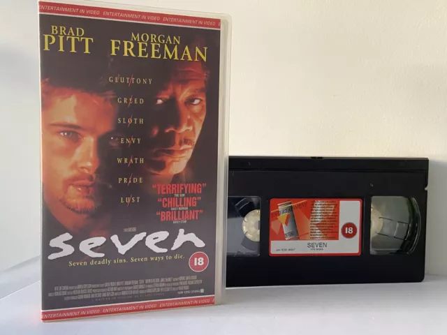 VHS Video - Seven (1995) Brad Pitt, Morgan Freeman